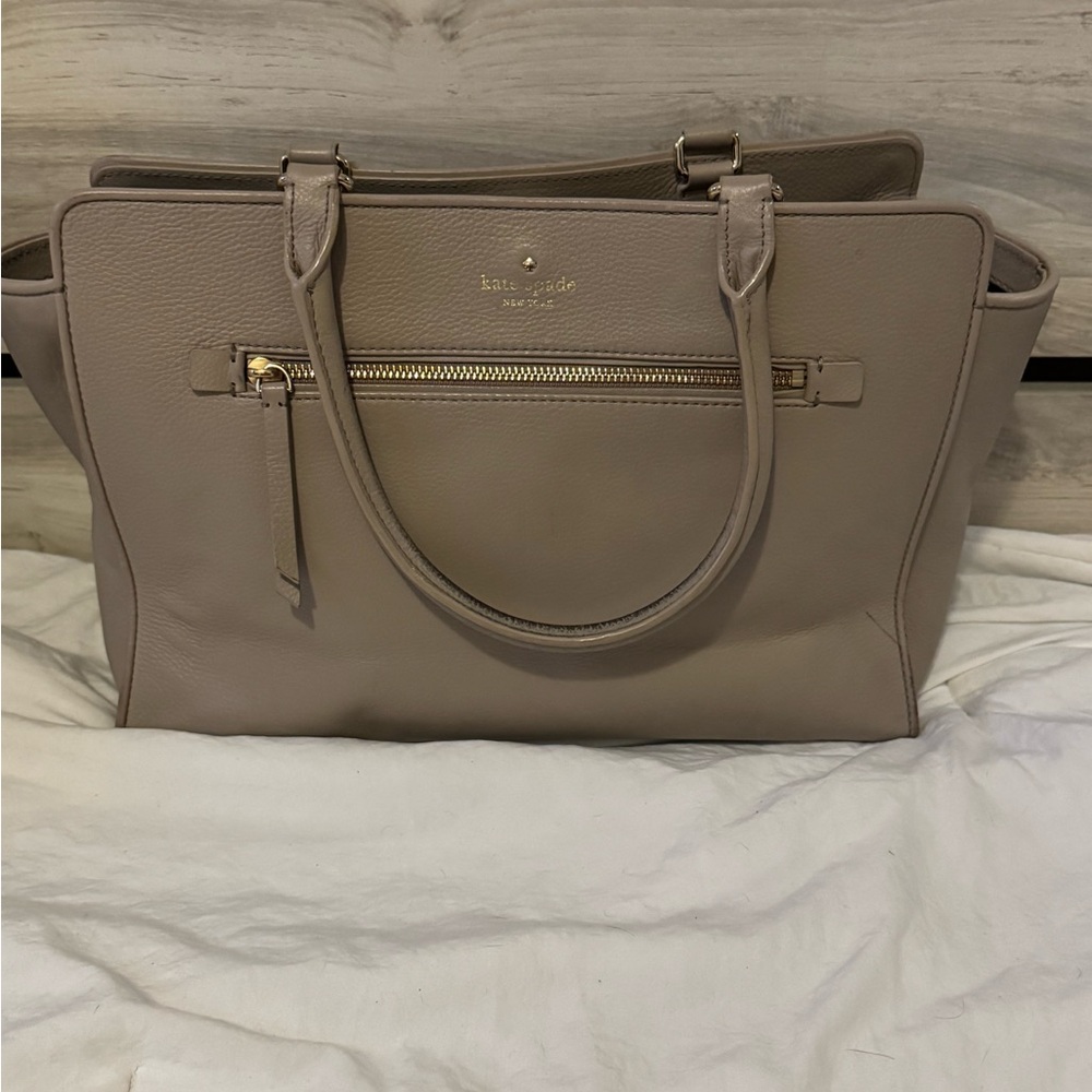 Kate Spade large gray tote bag